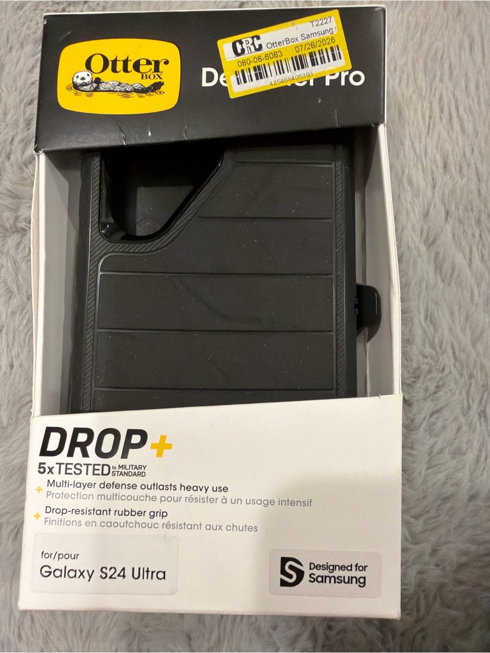 OtterBox Defender Pro Case for Samsung Galaxy S24 Ultra - Black